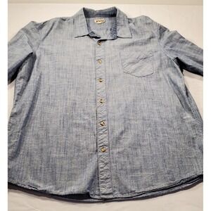 1901 Men's ‎ Button Down Trim Fit Blue Workwear Chambray Sport Shirt Sz. XXl